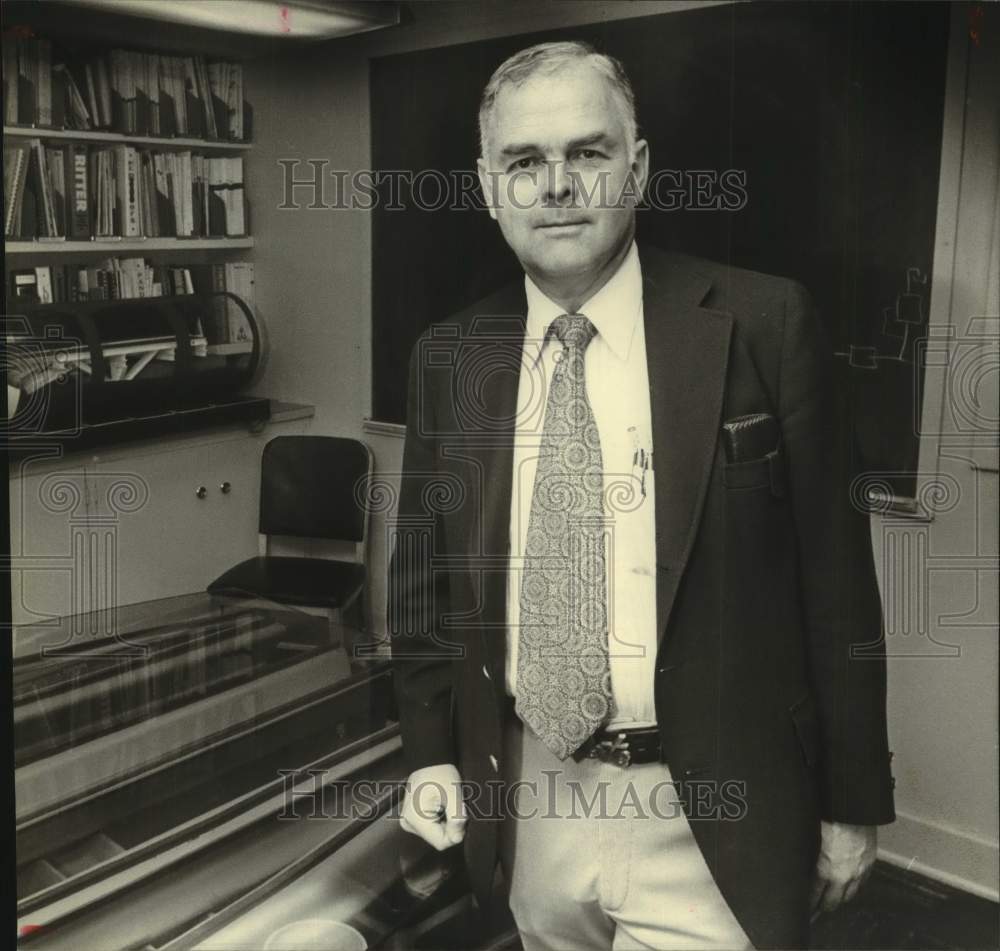 1980 Press Photo Richard Stevens, President of Milwaukee Boiler Manufacturing Co - Historic Images