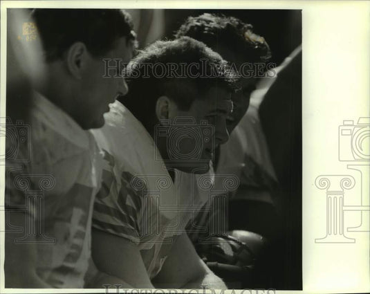 1994 Press Photo University of Wisconsin's football team member Mike Thompson - Historic Images