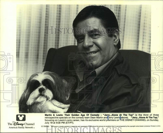1993 Press Photo Disney Channel's World Premiere Special Focuses on Jerry Lewis - Historic Images