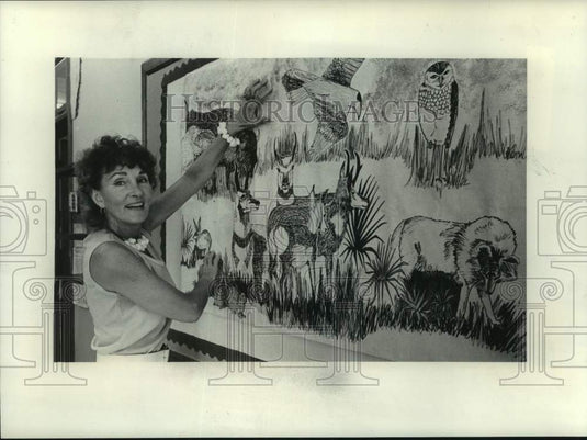 1978 Press Photo Shirley Stevens, Thompson Grade School, Saint Francis, WI - Historic Images