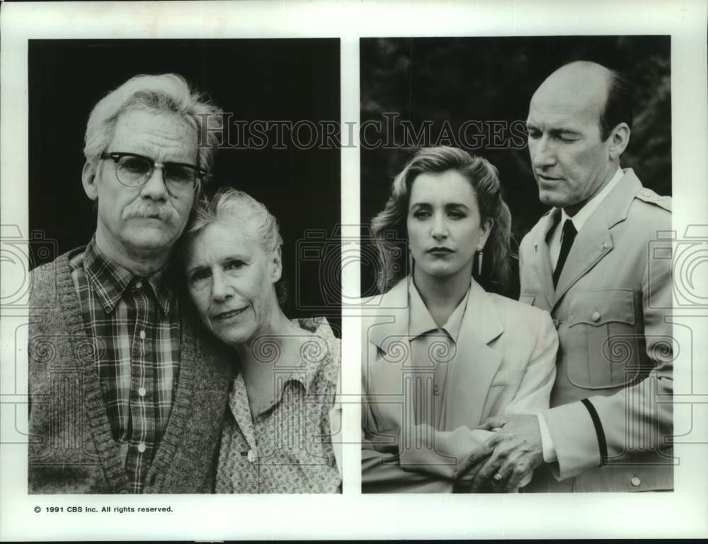 1991 Press Photo Ed Lauter &amp; others in &quot;Stephen King&#39;s Golden Years&quot; - mjc33467 - Historic Images