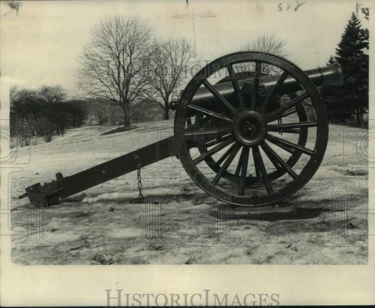 1962, Confederate Cannon, UWM Stadium and Field House, Wisconsin - Historic Images