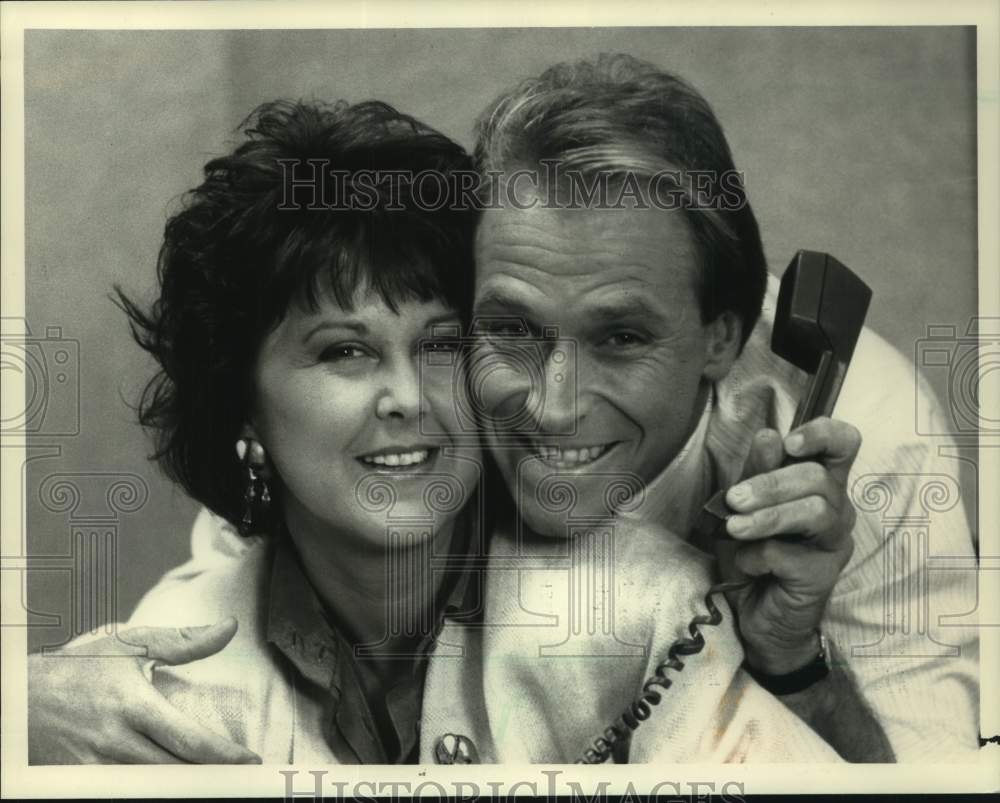 1987 Press Photo Corbin Bernsen and Susan Ruttan in L.A. Law - mjc33741 - Historic Images