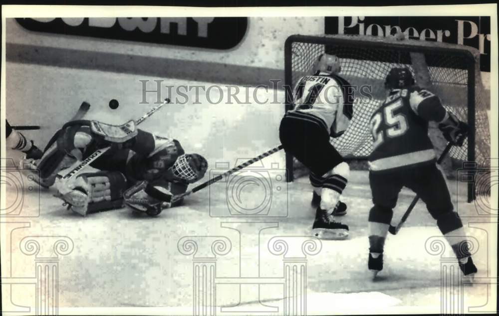 1994 Press Photo University of Wisconsin hockey game against Minnesota - Historic Images