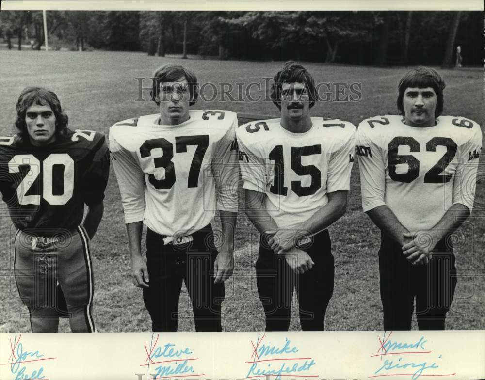 1975 Press Photo University of Wisconsin Football Players - mjc33793 - Historic Images