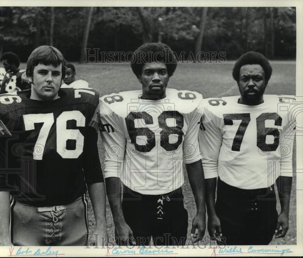 1975 Press Photo University of Wisconsin Football Players - mjc33801 - Historic Images