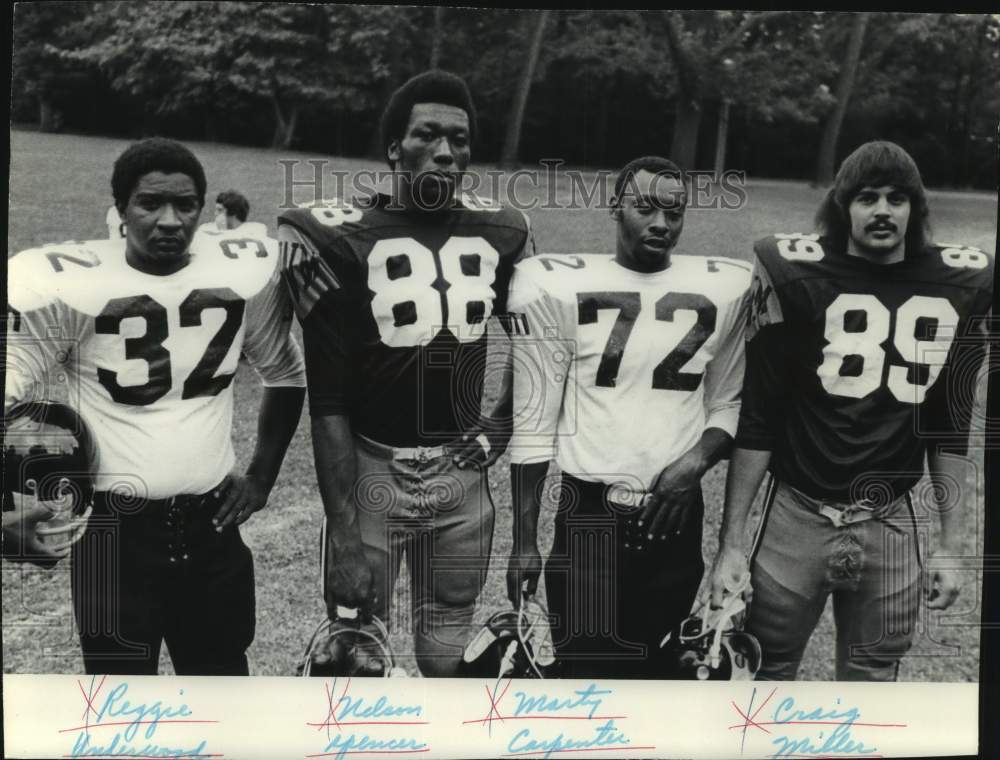 1975 Press Photo University of Wisconsin Football Players - mjc33803 - Historic Images