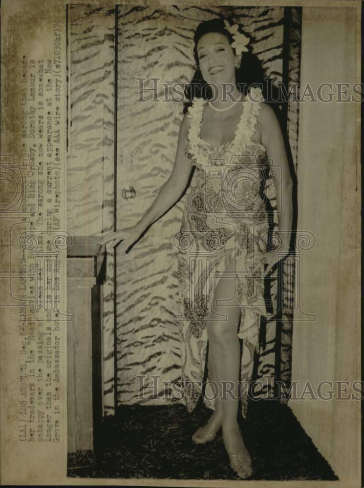 1970 Press Photo Actress Dorothy Lamour in Los Angeles - mjc33948-Historic Images