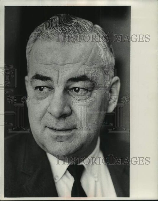 1968, Alex Staponkus Principal of Oconto High School Wisconsin - Historic Images