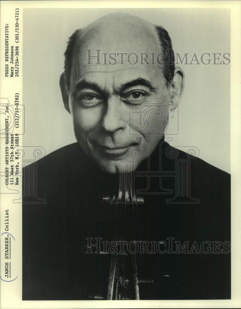 1988 Press Photo Janos Starker, Cellist - mjc34093 - Historic Images