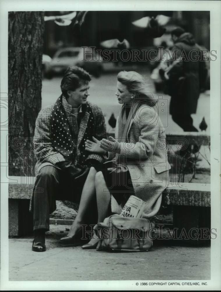 1986 Press Photo Shelly Hack &amp; Tom Mason in &quot;Jack And Mike&quot; - mjc34129 - Historic Images