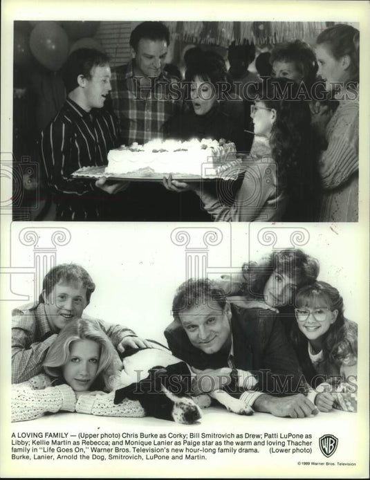 1989 Press Photo Cast of "Life Goes On" shown on ABC-TV - mjc34144 - Historic Images