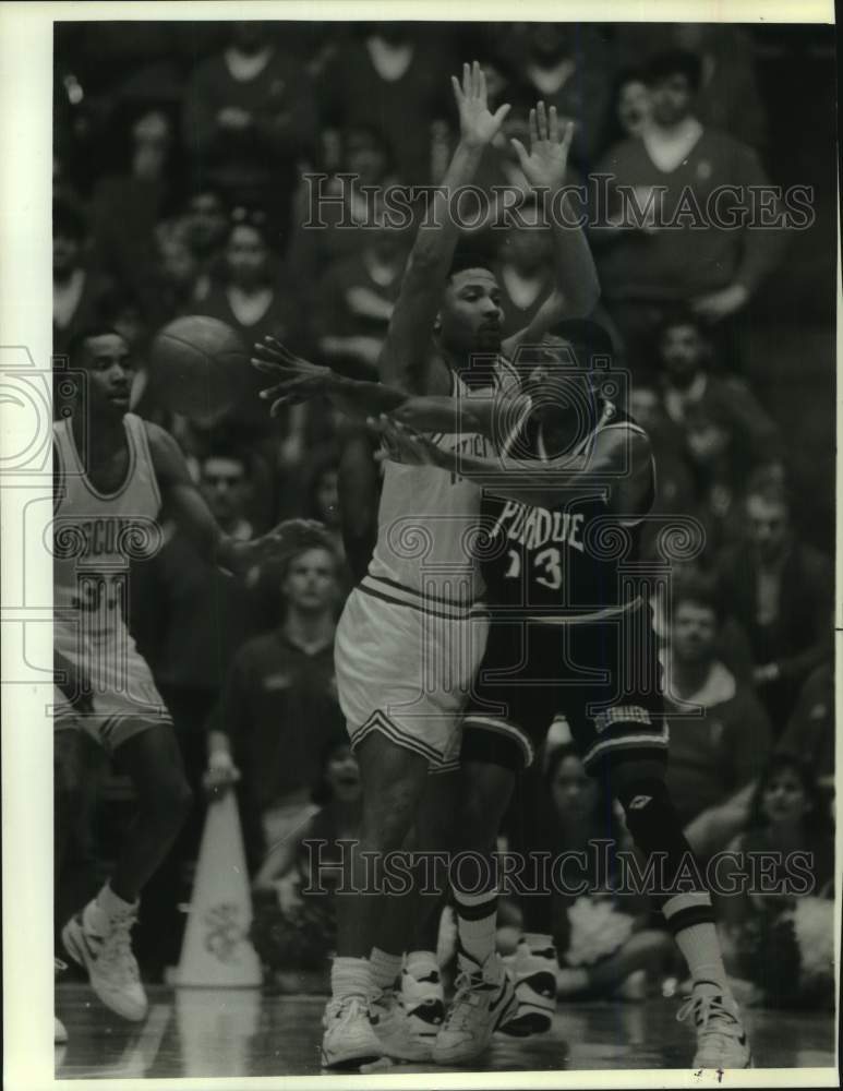 1993 Press Photo University of Wisconsin against Purdue college basketball game - Historic Images