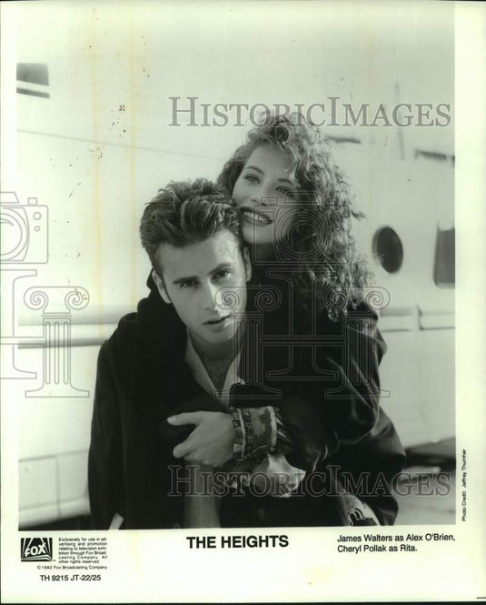 1992 Press Photo Actor James Walters and Actress Cheryl Pollak in "The Heights" - Historic Images