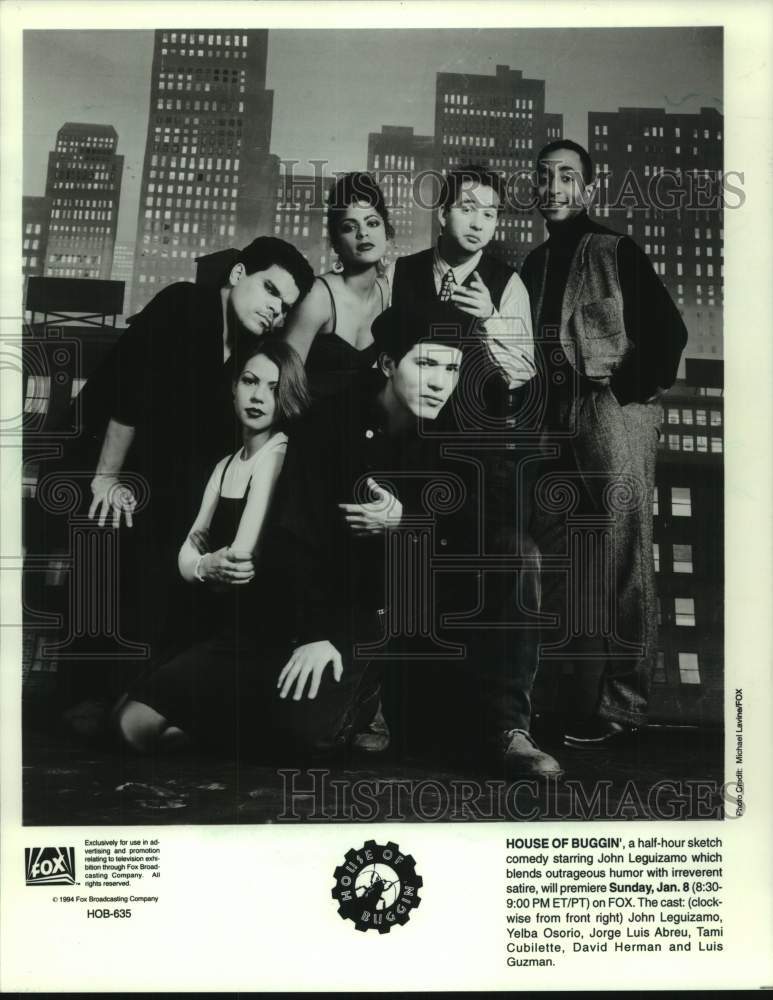1994 Press Photo Cast of the Sketch Comedy Show &quot;House of Buggin&#39;&quot; on FOX - Historic Images