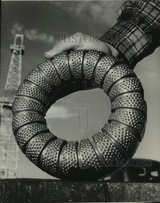 1954, Diamond core bit used to cut underground in search of oil. - Historic Images