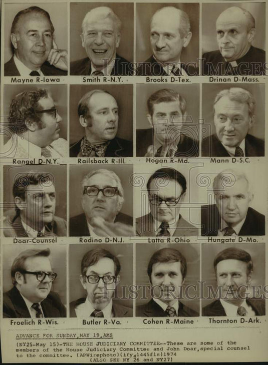 1974, Members of the House Judiciary Committee - mjc34655 - Historic Images