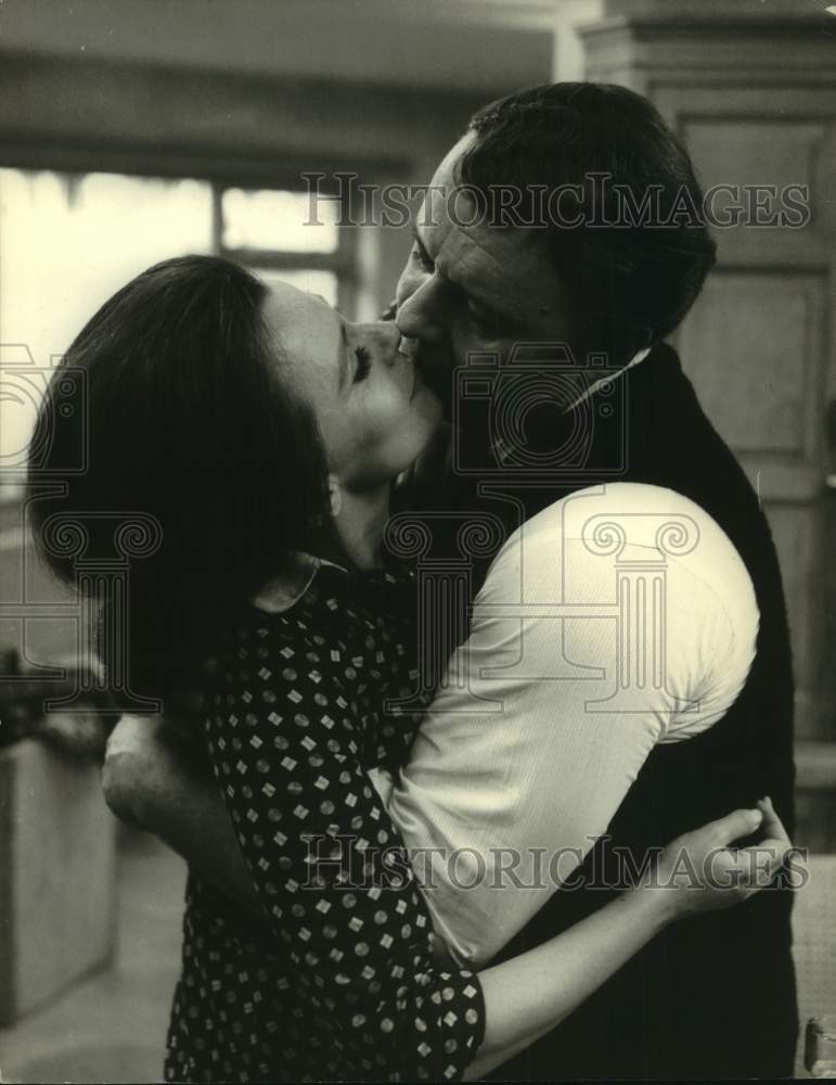 1968 Rod Steiger &amp; Claire Bloom in &quot;Three Into Two Won&#39;t Go&quot; - Historic Images