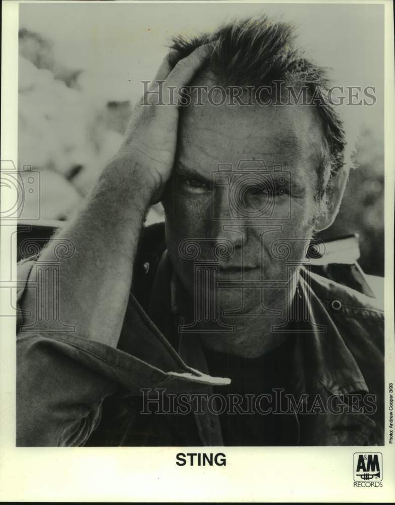 1993 Press Photo Portrait of singer Sting - mjc34755 - Historic Images