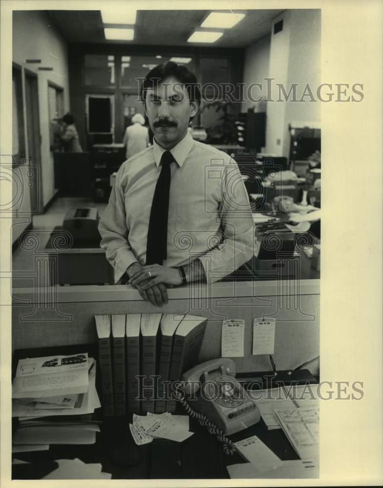 1983, Steve Stapleton, city manager, Port Washington, Wisconsin - Historic Images