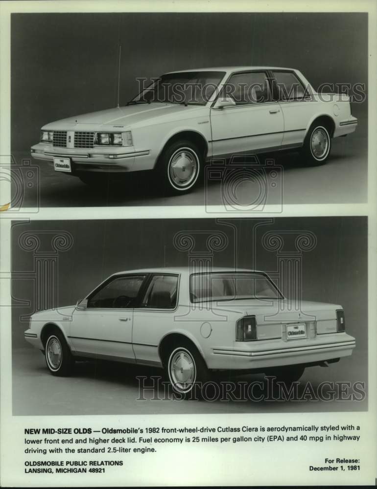 1981 Press Photo Oldsmobile Cutlass Ciera automobile - mjc34923 - Historic Images