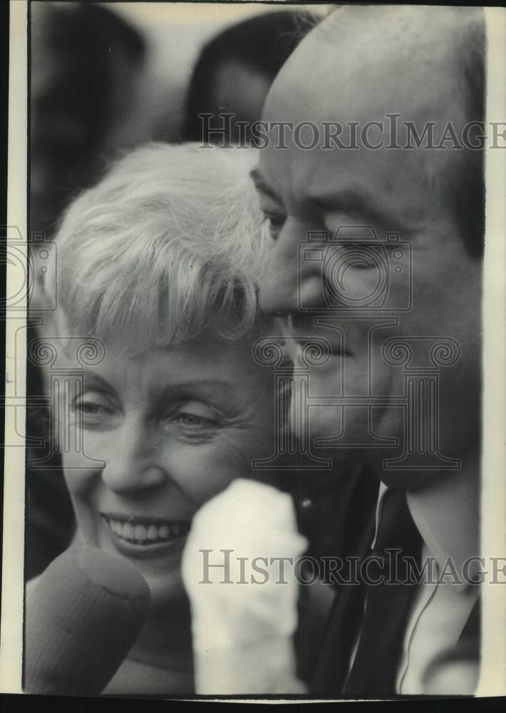 1968, Hubert H. Humphrey and wife - mjc35017 - Historic Images