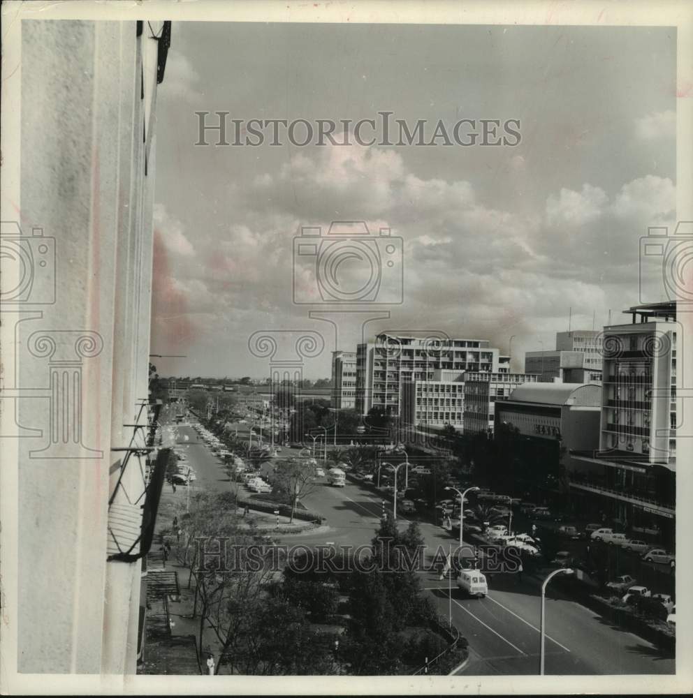 1966, Looking down Government road towards Nairobi railroad station - Historic Images