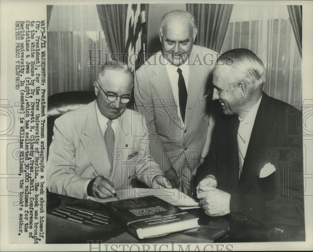 1952 President Truman autographs book, &quot;Mr. President&quot; with others - Historic Images