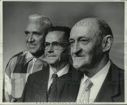 1959 Press Photo Three retired members of Milwaukee Mailers' union No. 23-Historic Images