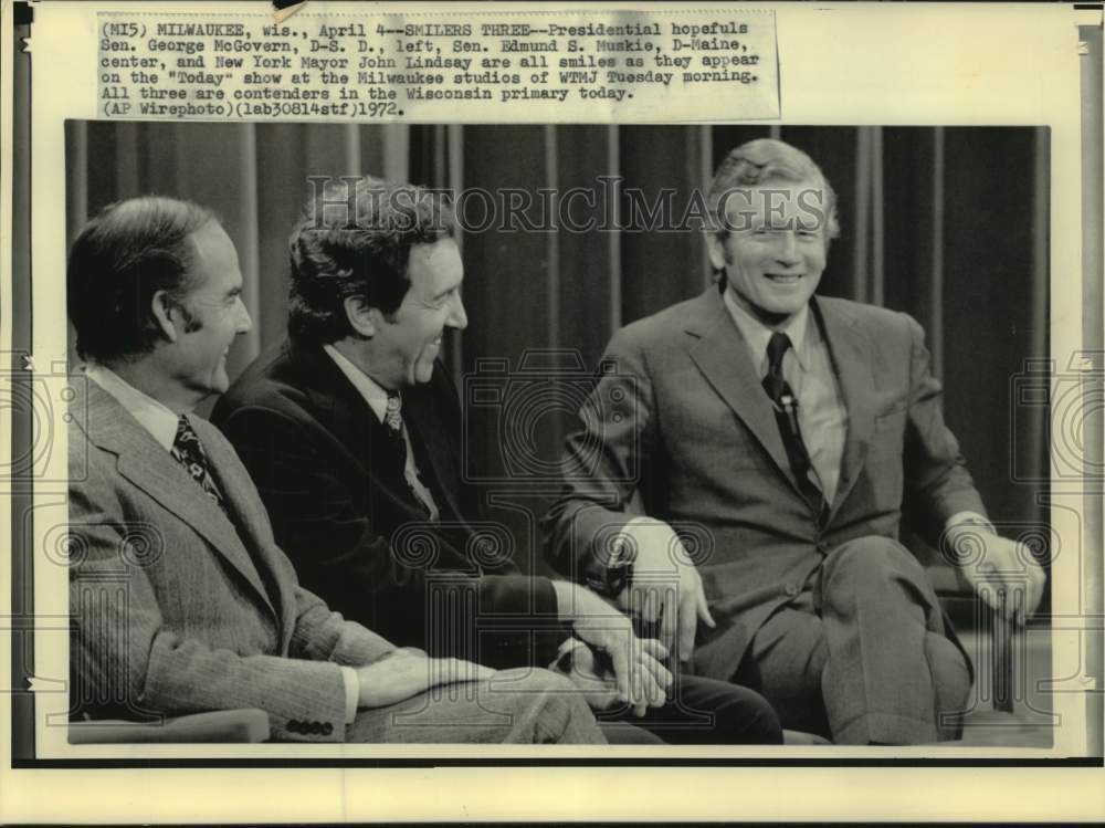 1972, Presidential candidates appear on the &quot;Today&quot; show in Milwaukee - Historic Images