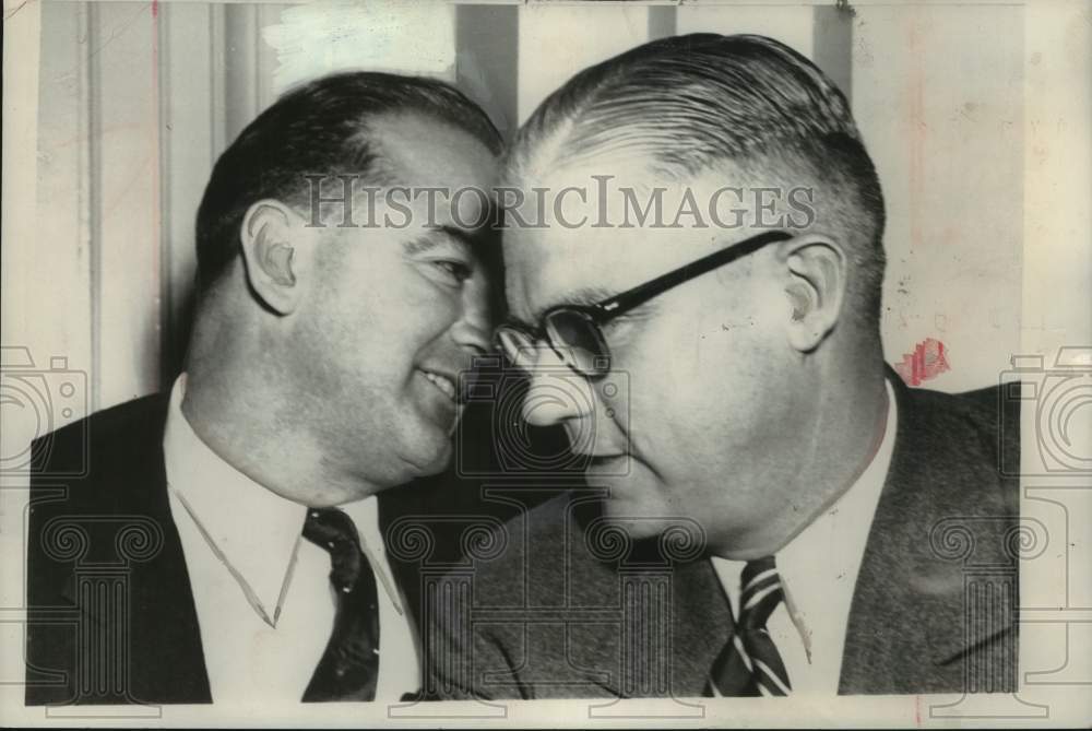 1954 Sen McCarthy and Army Sec. Robert Stevens, Army Hearings - Historic Images