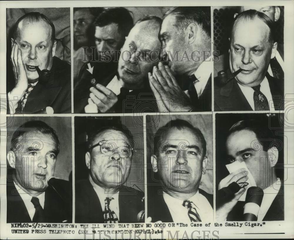 1954, A smelly cigar interrupts the Army-McCarthy hearings. - Historic Images