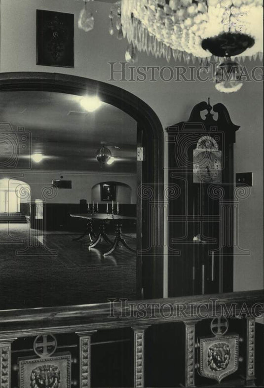 1984 Press Photo Gallery of the historic Pritzlaff Mansion in Milwaukee - Historic Images