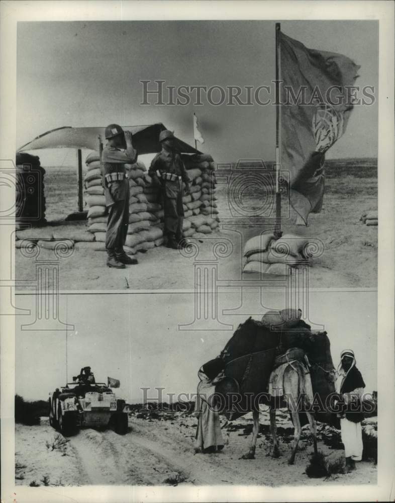 1958 Press Photo Colombian Members of United Nations Emergency Force, Gaza Strip - Historic Images