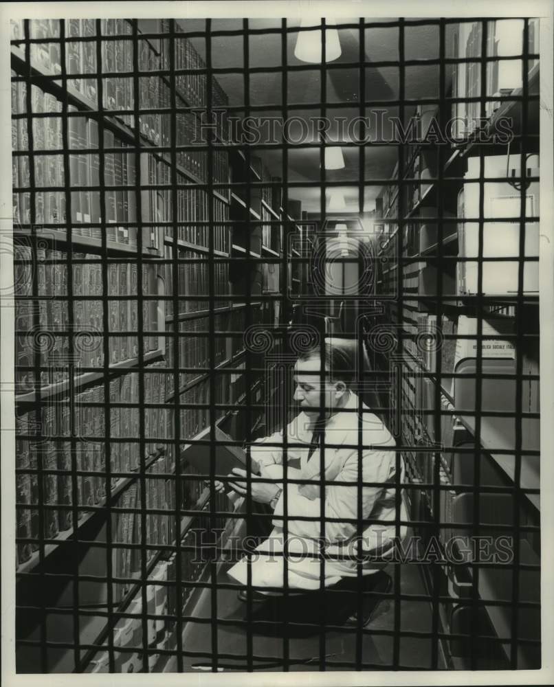 1954, Caged historical section at the United Nations&#39; Geneva library - Historic Images
