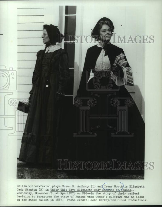 1979 Press Photo Collin Wilcox-Paxton, Irene Worth star in "Under This Sky", PBS - Historic Images