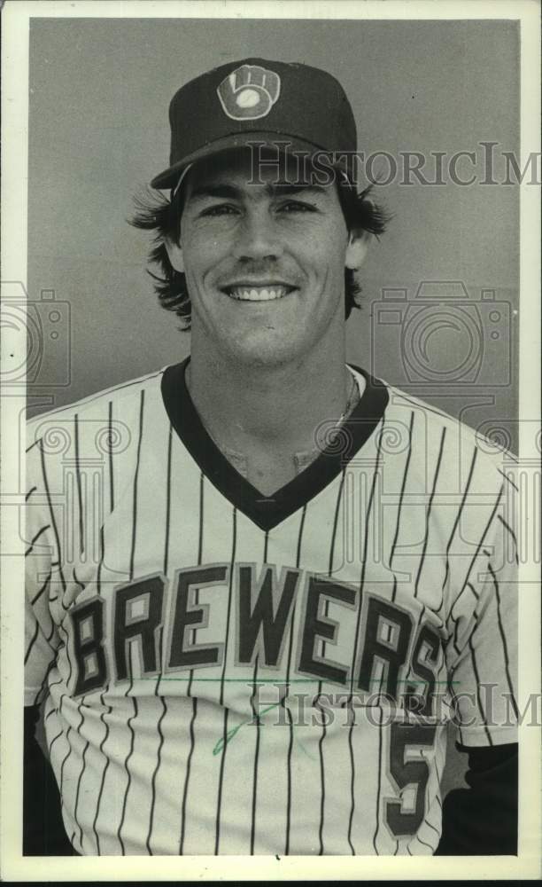 1983 Press Photo Milwaukee Brewers Baseball - Ned Yost, Baseball Player - Historic Images