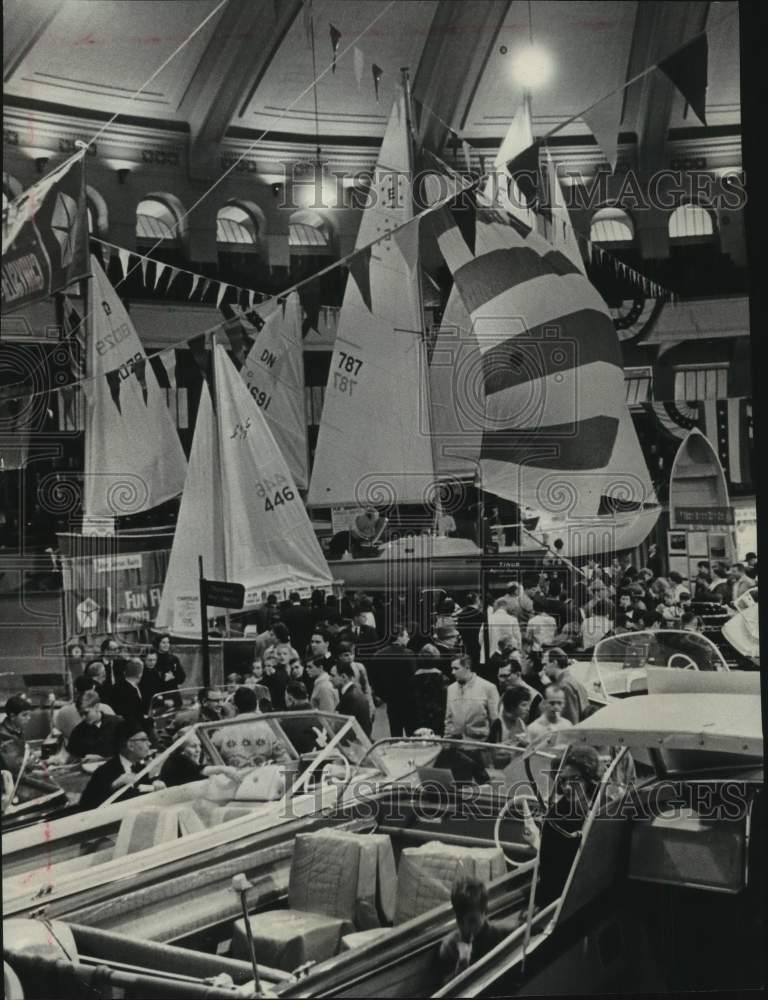 1966 Boats at The Milwaukee Sentinel Sports-Travel &amp; Boat Show - Historic Images