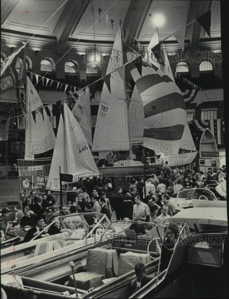 1966 Boats at The Milwaukee Sentinel Sports-Travel & Boat Show - Historic Images