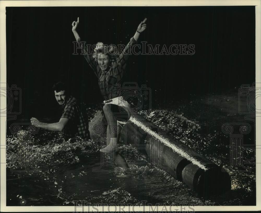 1989 Press Photo Great Lakes Timber Show at Milwaukee Sentinel Sports Show - Historic Images