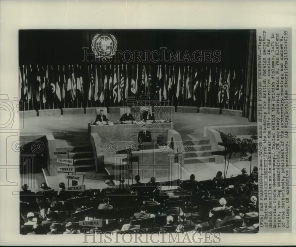 1955, United Nations Anniversary session in San Francisco, California - Historic Images