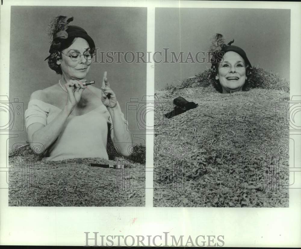 1980 Press Photo Irene Worth stars as Winnie in "Happy Days" - mjc36766 - Historic Images