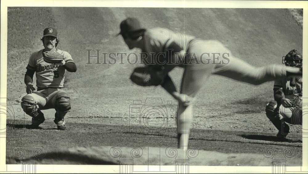 1981 Press Photo Milwaukee Brewers baseball catcher, Ned Yost - mjc36769 - Historic Images
