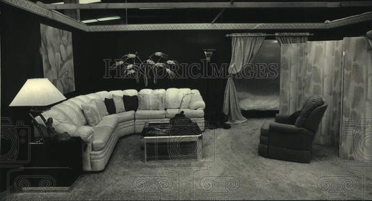 1988 Press Photo The Decorator's Showcase living room, Milwaukee home show - Historic Images