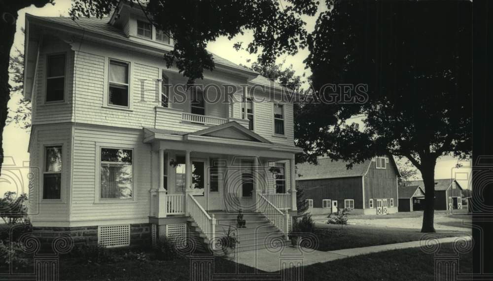 1986 Press Photo Wisconsin-A farmhouse built in 1900 will be on historic tour - Historic Images