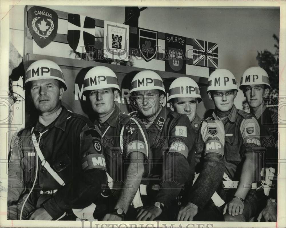 1965,-United Nations forces at their headquarters in Nicosia, Cyprus - Historic Images