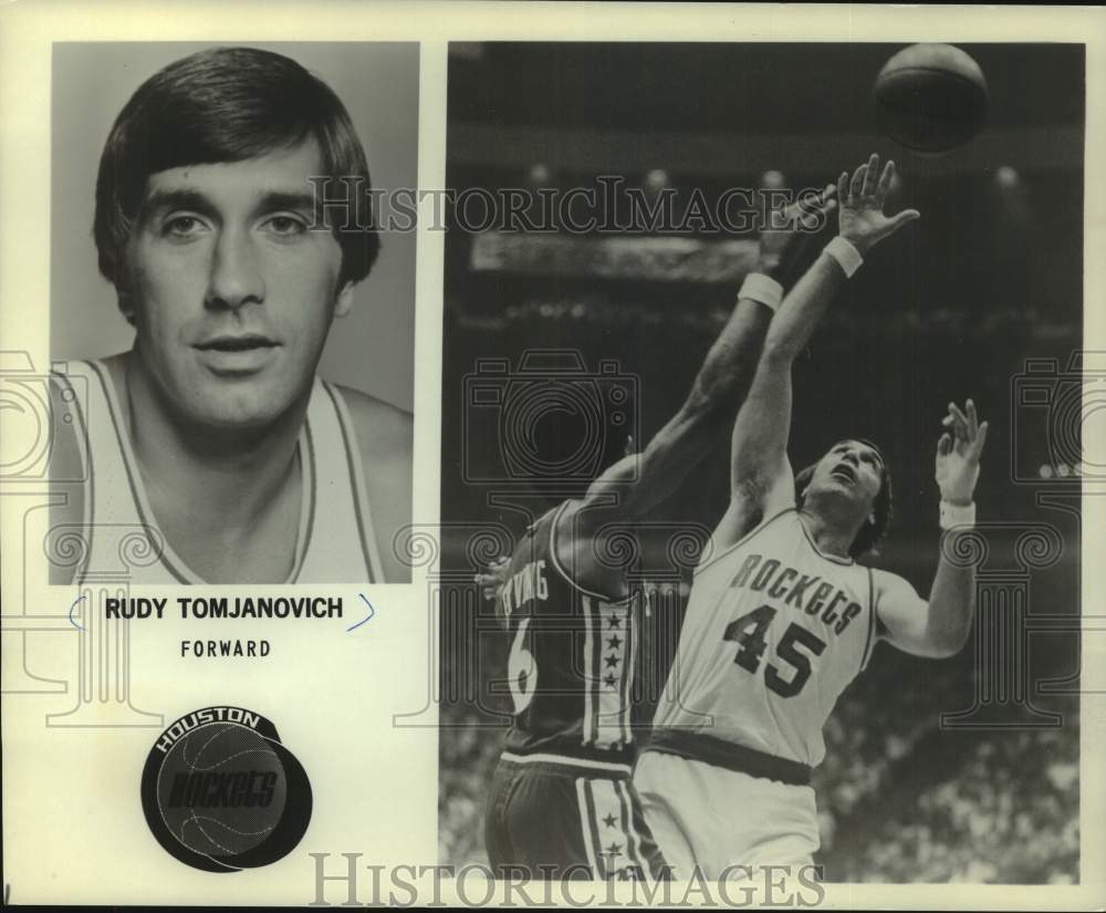 1980 Press Photo Houston Rockets basketball forward Rudy Tomjanovich - mjc37023 - Historic Images