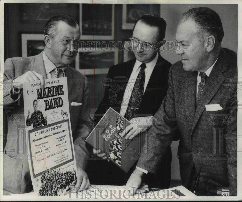 1957, Milwaukee Journal&#39;s Promotion department discuss events - Historic Images