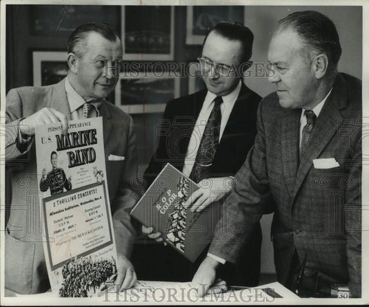 1957, Milwaukee Journal's Promotion department discuss events - Historic Images
