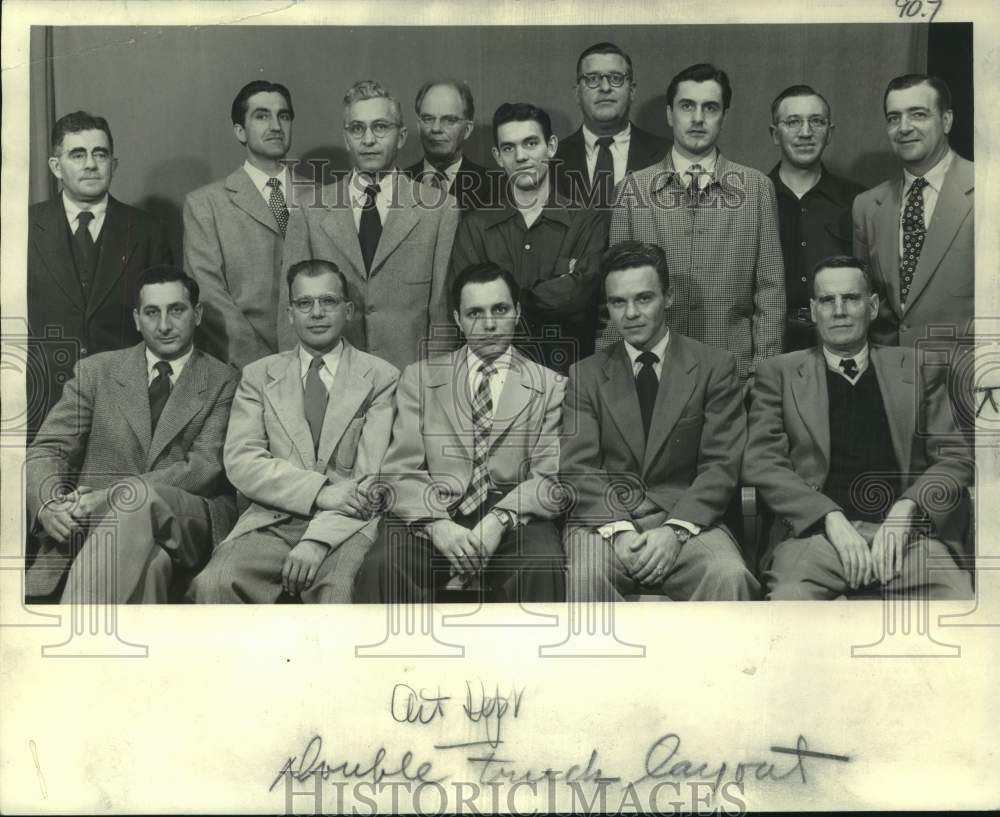 Press Photo Employees of the Art Department, Milwaukee Journal - Historic Images